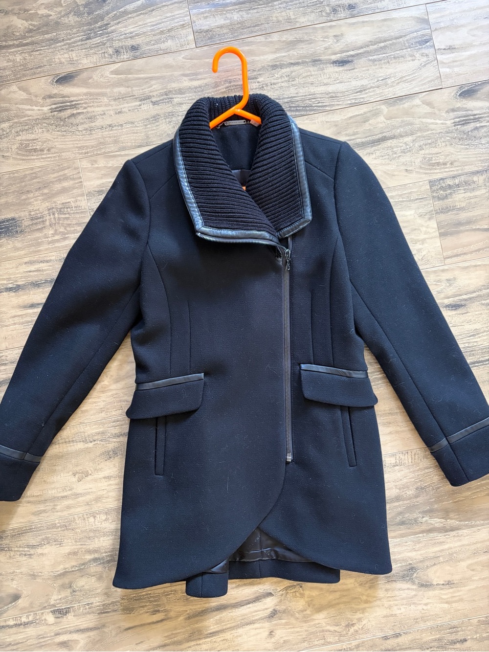 Trina Turk Asymmetrical Zip Coat Size 8